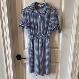 Monteau Small Blue Striped Dress